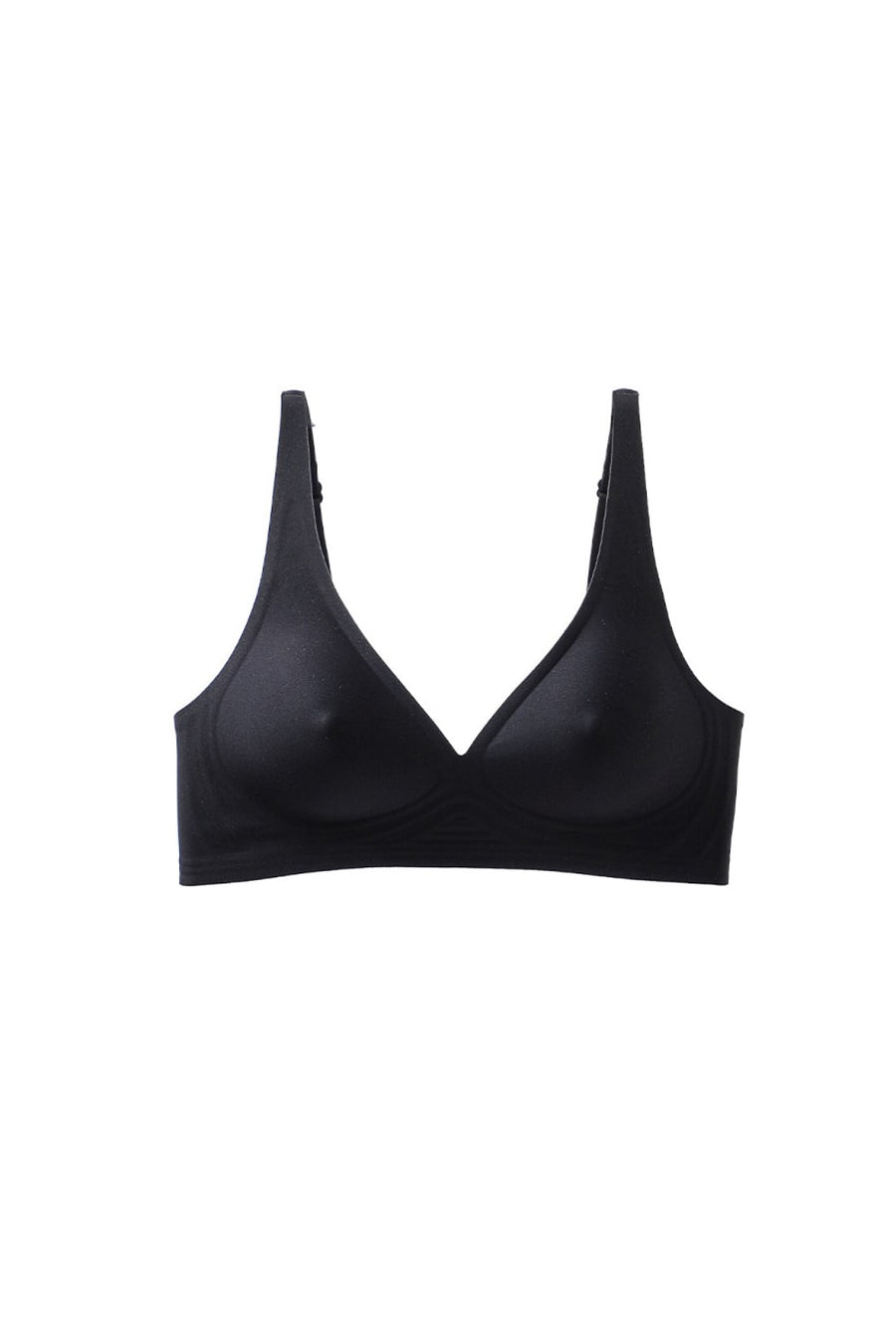 Beige Satin Wireless Bra with Push-Up Design-Bra-Bellascena-bellascena