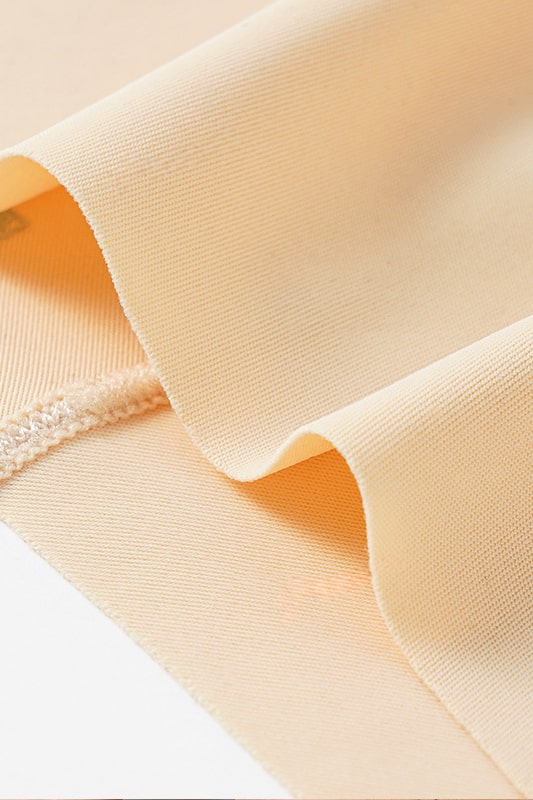 Beige Stretchy Bodysuit with Strappy Design-Bodysuit-Bellascena-bellascena