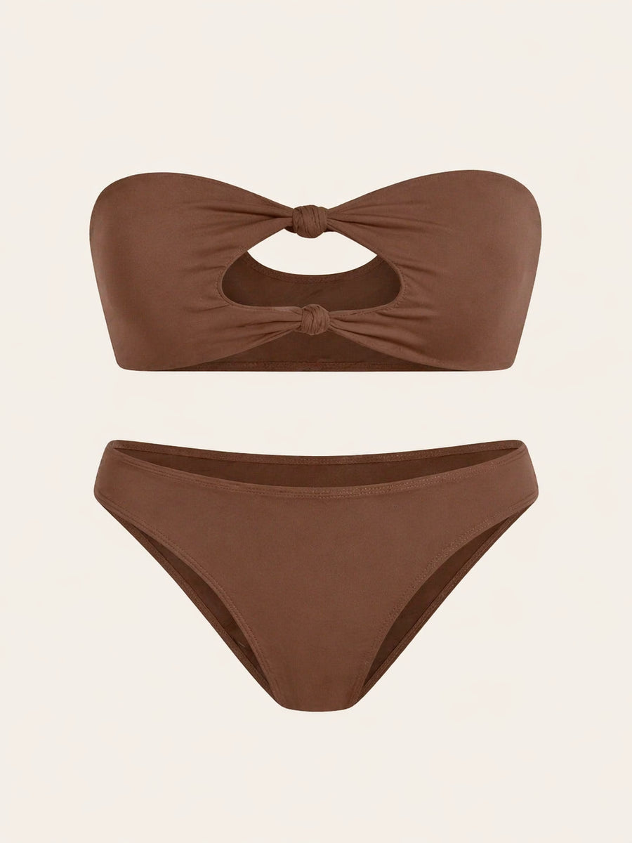 Bold Orange Nylon Bodysuit with Strappy Cutouts-Bodysuit-Bellascena-Orange-XS-bellascena