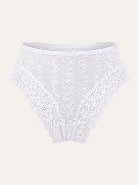 Elegant Black Lace Bodysuit with Sheer Scalloped Edges-Panty-Bellascena-Black-S-bellascena