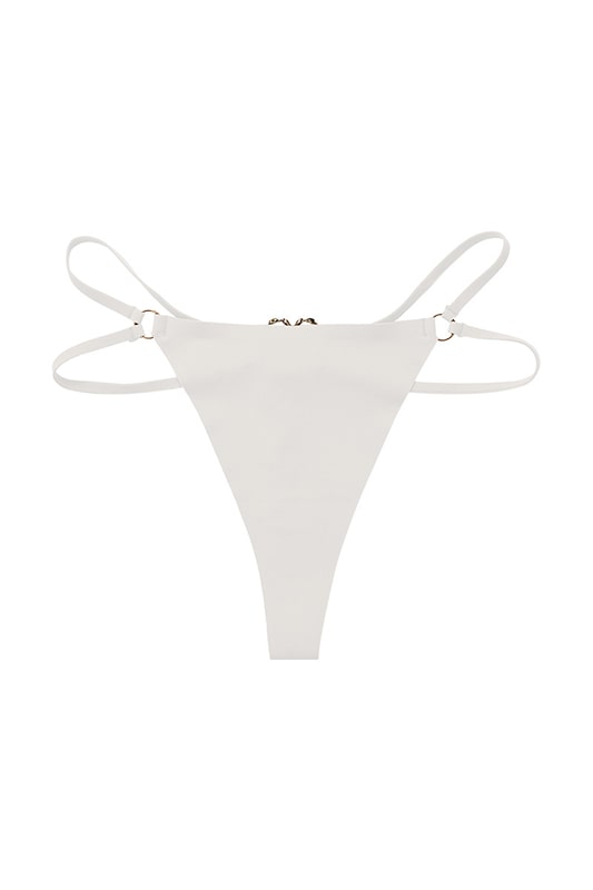 Light Pink Satin Bodysuit with Strappy Design-Bodysuit-Bellascena-White-S-bellascena