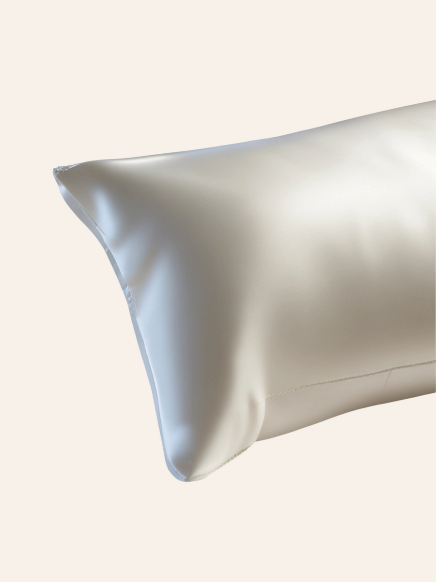 Luxurious Light Gray Satin Pillowcase Set with Smooth Texture-Pillowcase-Bellascena-bellascena