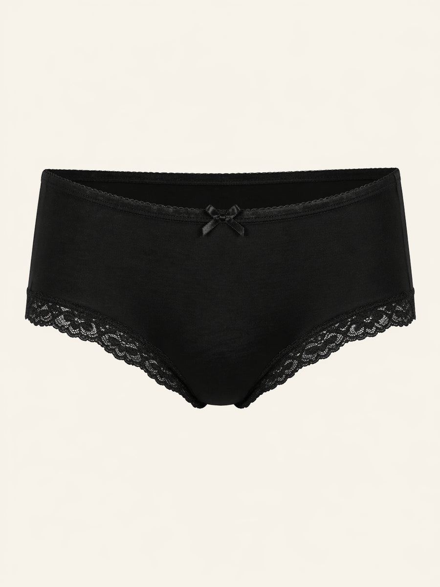 Navy Blue Mesh Lingerie Set with Lace Trim-Panty-Bellascena-bellascena