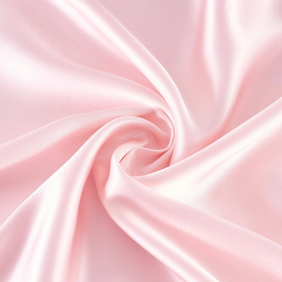 Soft Silver Satin Pillowcase with Smooth Texture-Pillowcase-Bellascena-Pink-50x70 cm-bellascena