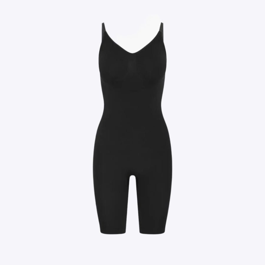 Strappy Black Stretch Bodysuit with Adjustable Straps-Bodysuit-Bellascena-bellascena