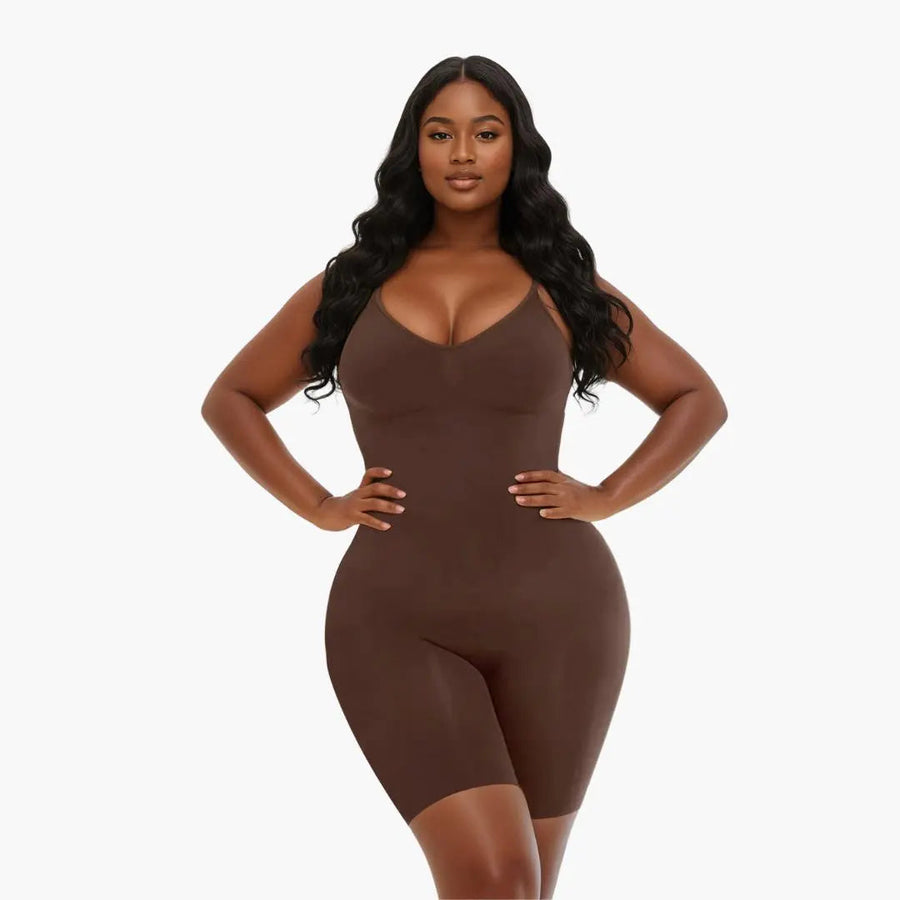 Strappy Black Stretch Bodysuit with Adjustable Straps-Bodysuit-Bellascena-bellascena