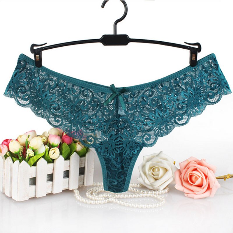 Alluring Black Lace Panty with Bow Detail-Panty-Bellascena-bellascena