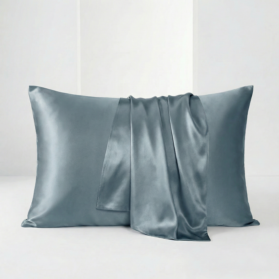 Beige Satin Pillowcase with Smooth Texture-Pillowcase-Bellascena-bellascena