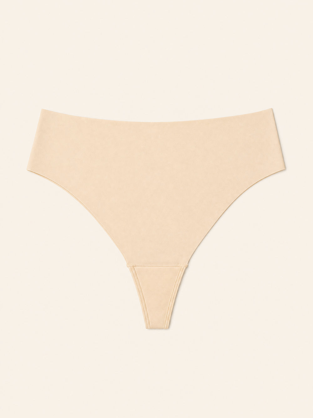 Slip color beige elasticizzato con design a strappy