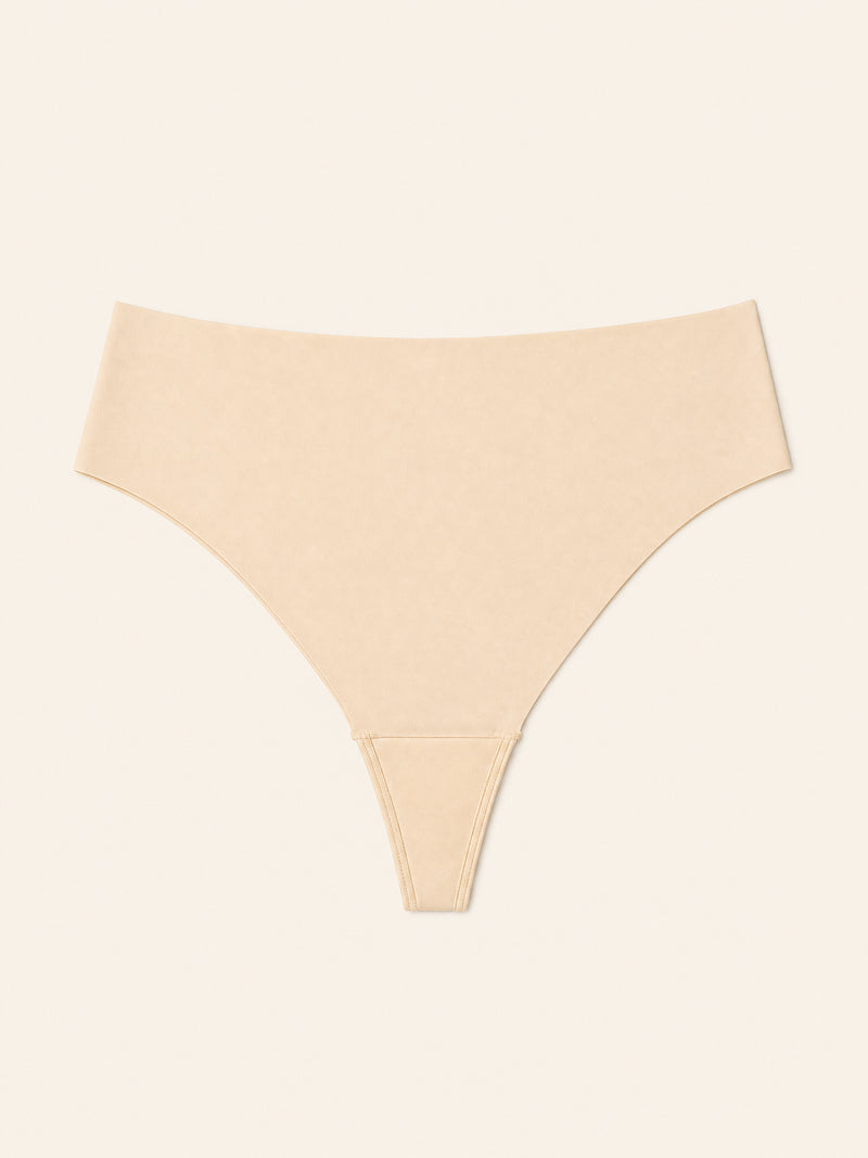 Beige Stretchy Bodysuit with Strappy Design