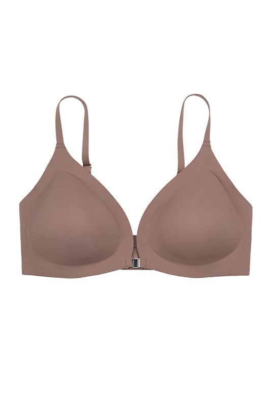 Black Cotton Strappy Bra with Adjustable Straps-Bra-Bellascena-Dark Nude-S-bellascena