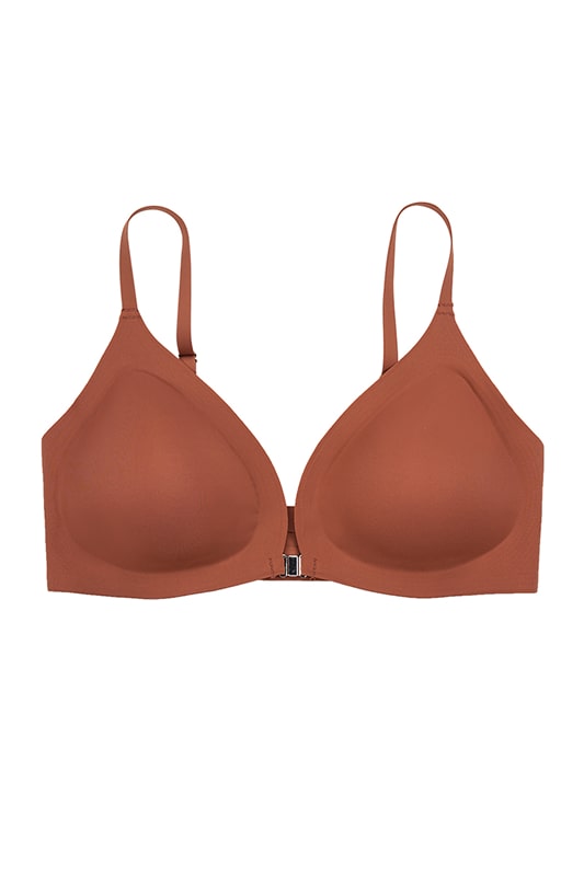 Black Cotton Strappy Bra with Adjustable Straps-Bra-Bellascena-Mocha-S-bellascena