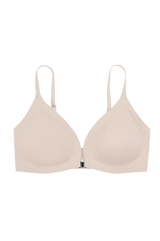 Black Cotton Strappy Bra with Adjustable Straps-Bra-Bellascena-Nude-S-bellascena