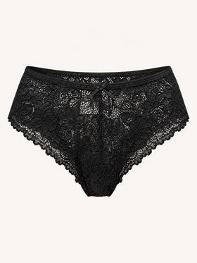 Delicate Floral Lace Panty with Scalloped Edges-Panty-Bellascena-bellascena