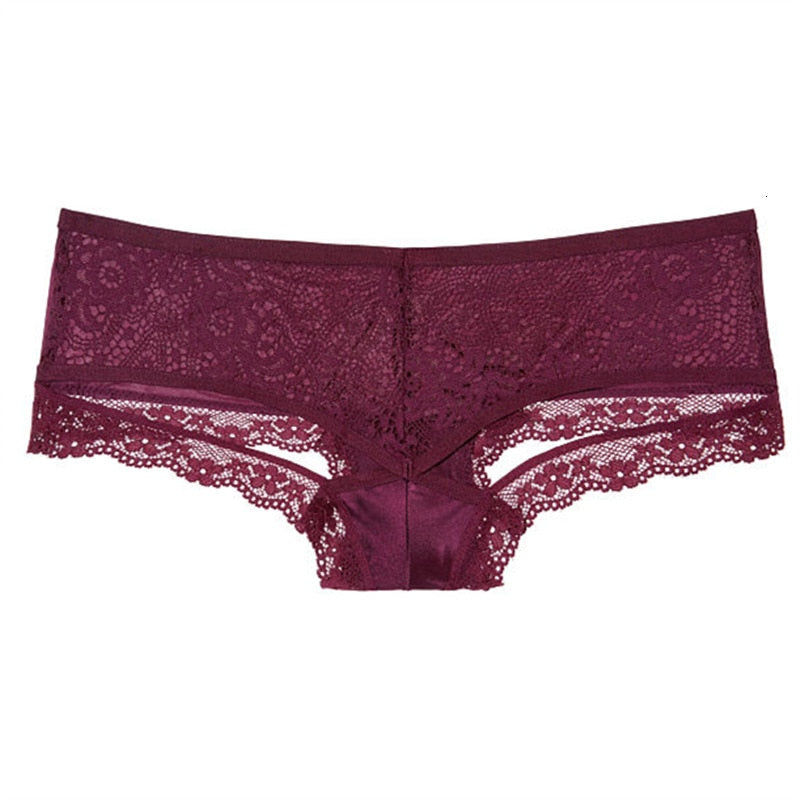 Dusty Pink Lace Panty with Bow Detail-Panty-Bellascena-bellascena