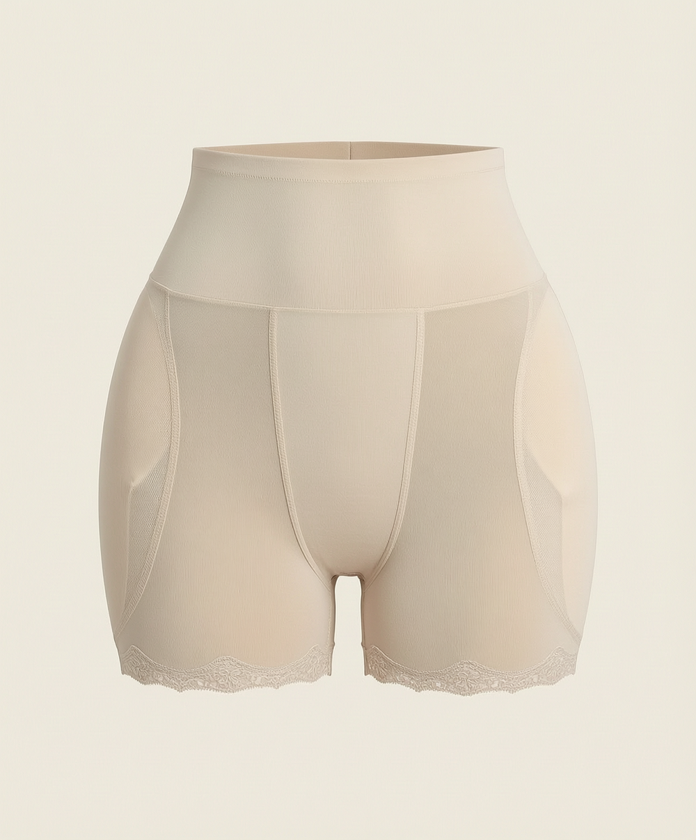 Slip modellante imbottito beige con finitura liscia