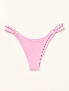 Light Pink Satin Bodysuit with Strappy Design-Bodysuit-Bellascena-bellascena