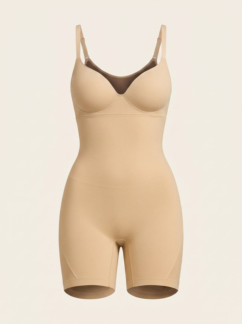 Nude Stretch Fabric Shapewear with Adjustable Straps