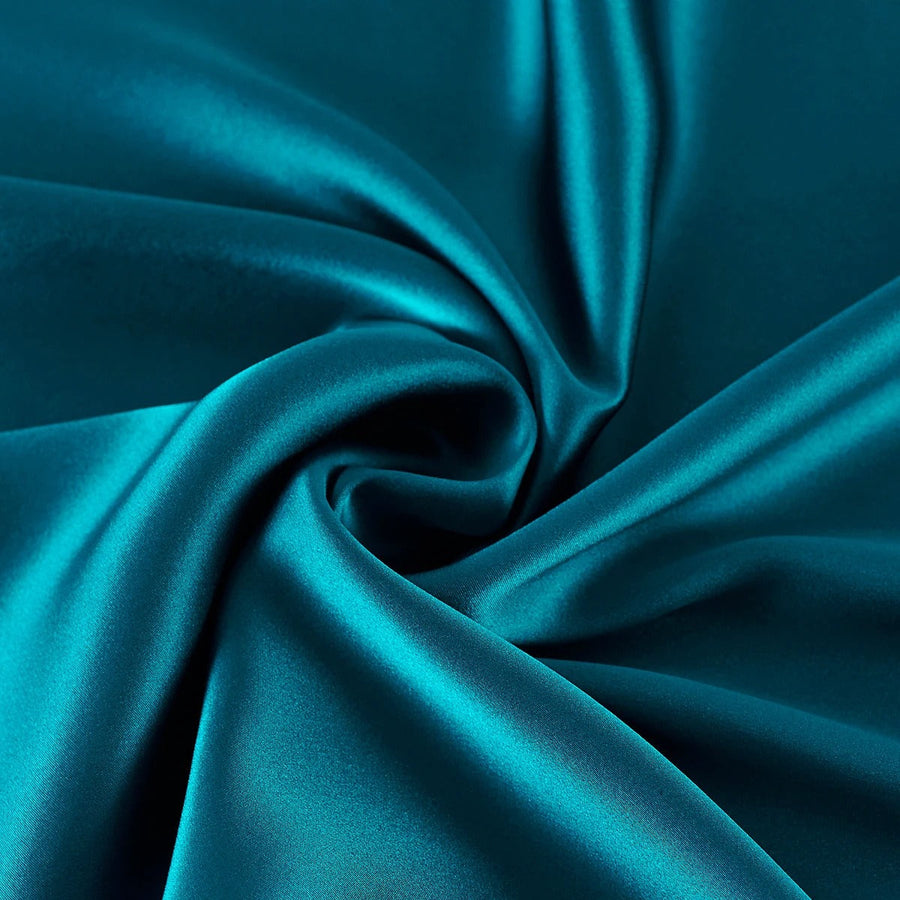 Soft Silver Satin Pillowcase with Smooth Texture-Pillowcase-Bellascena-Blue-50x70 cm-bellascena
