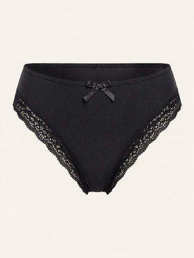 Strappy Cutout Black Cotton Bodysuit-Panty-Bellascena-Black-Universal-bellascena