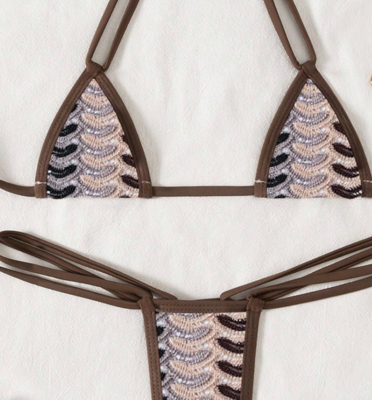 Strappy Multicolor Knit Bodysuit with Cutout Design-Bodysuit-Bellascena-bellascena