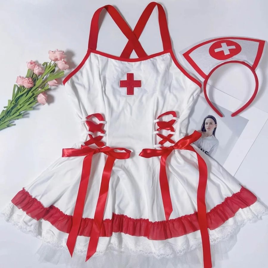 White Polyester Bodysuit with Ruffle and Lace Trim-Bodysuit-Bellascena-bellascena