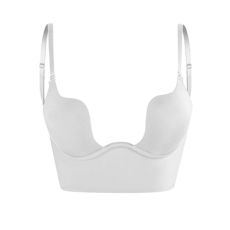 White Satin Bra with Strappy Adjustable Design-Bra-Bellascena-bellascena