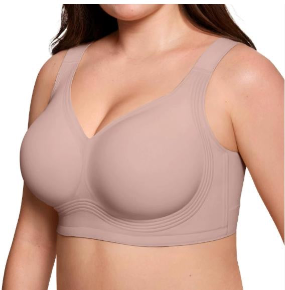Wireless Seamless Black Matte Bra with Strappy Design-Bra-Bellascena-bellascena