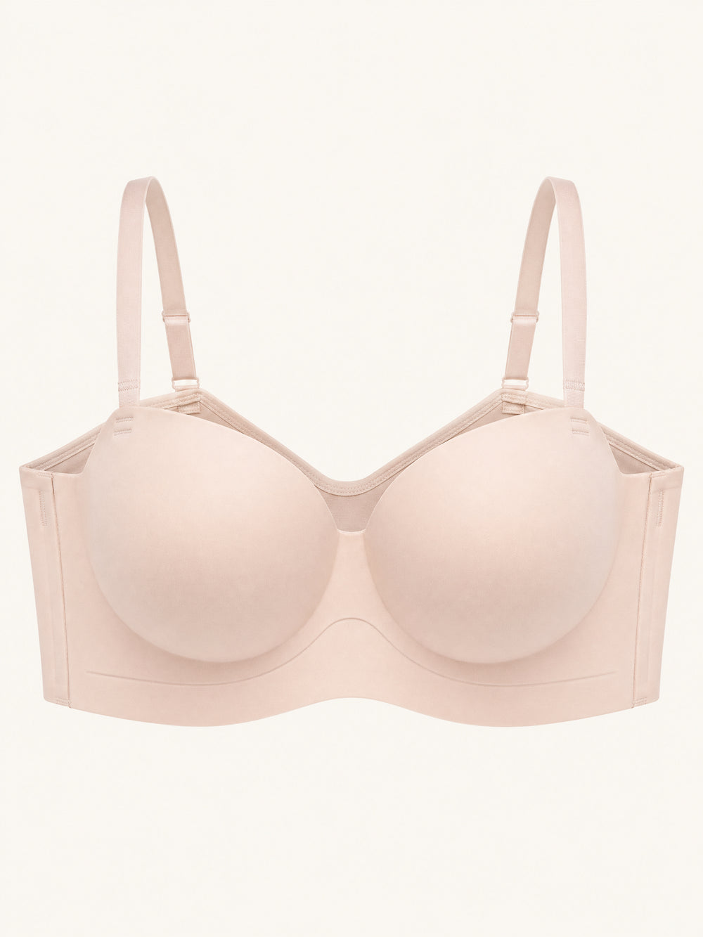 Reggiseno senza ferretto, senza cuciture e senza spalline, con finitura liscia